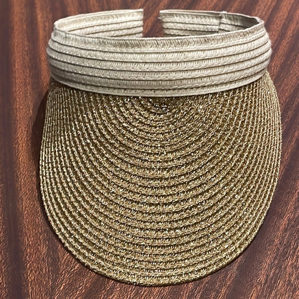 Italian Straw Sun Visor